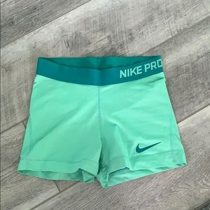 light green nike pros